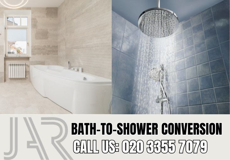 Bath to Shower Conversion by Highbury Bathroom Fitters