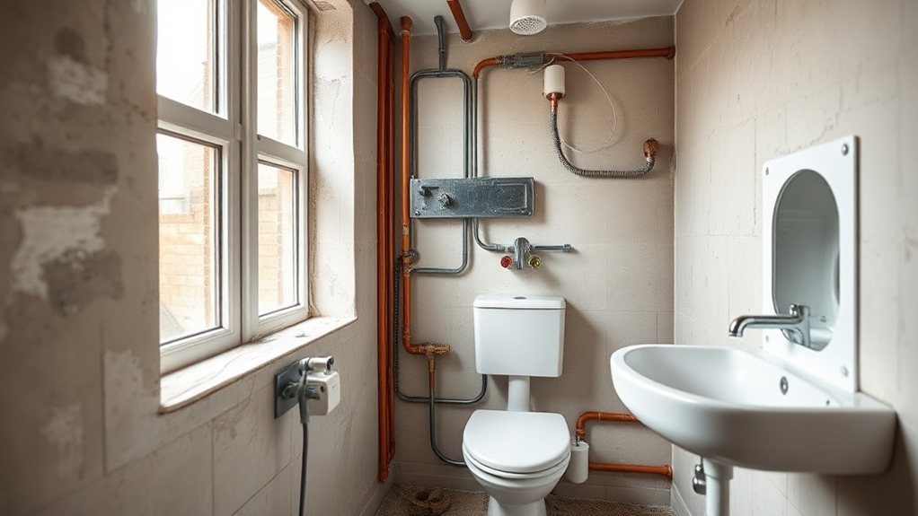 Bathroom Plumbing and Electrics in Highbury